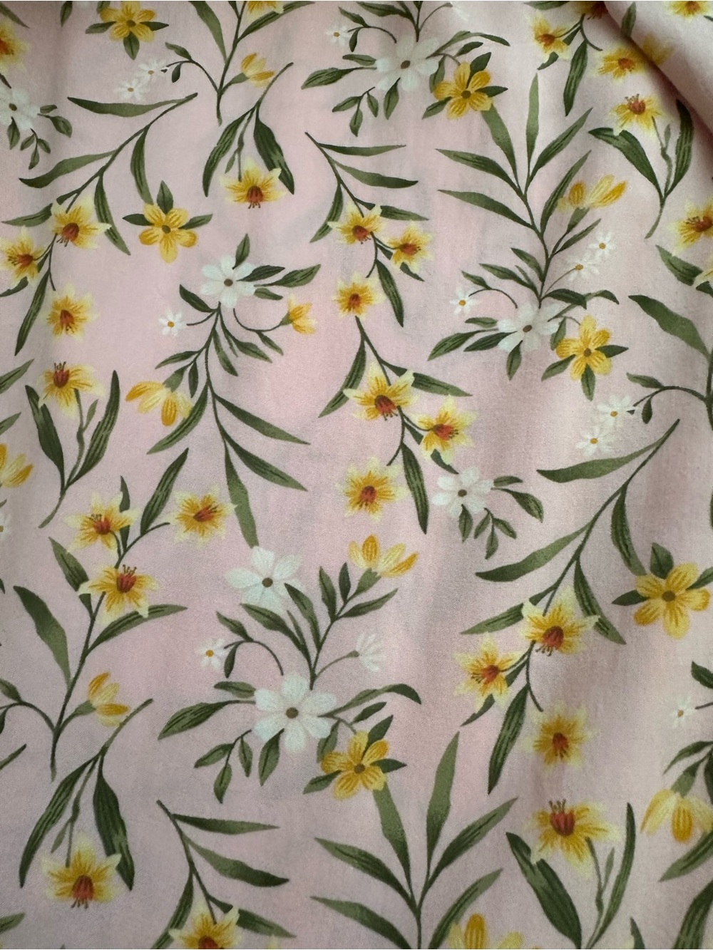 Old Navy Pink Floral Rayon Skirt